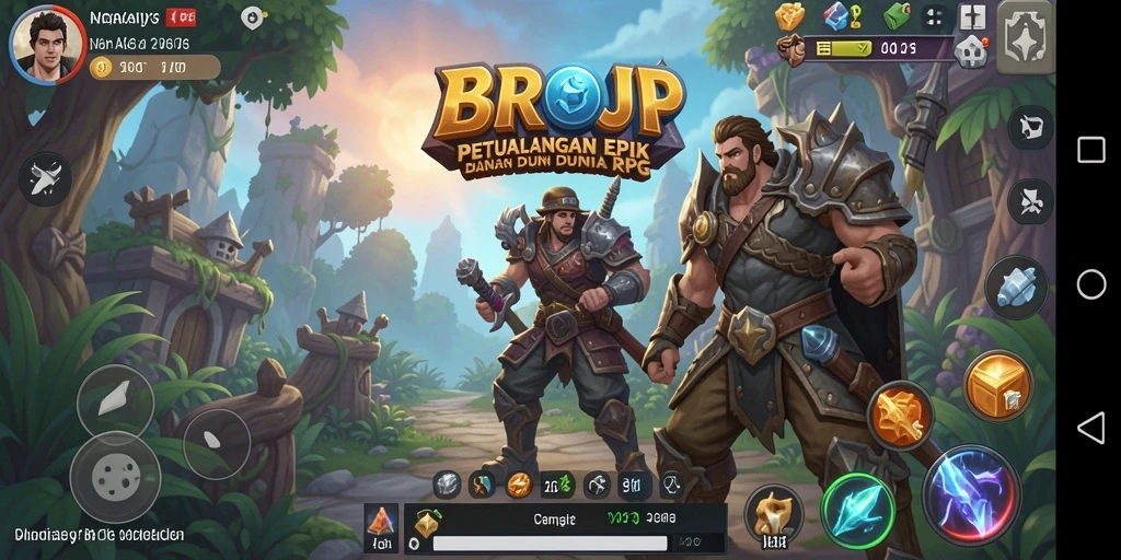 Screenshot gameplay BROJP menampilkan aksi seru dalam dunia RPG.