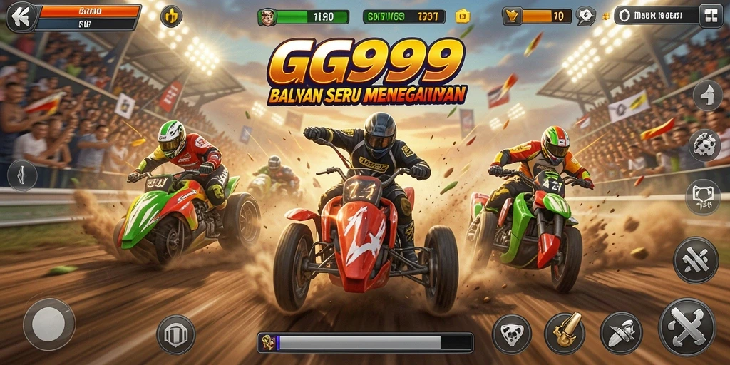 Gameplay menegangkan dalam balapan mobil yang seru di GG999.
