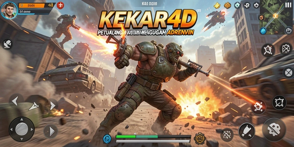 Tangkapan layar menampilkan aksi mendebarkan dalam KEKAR4D.