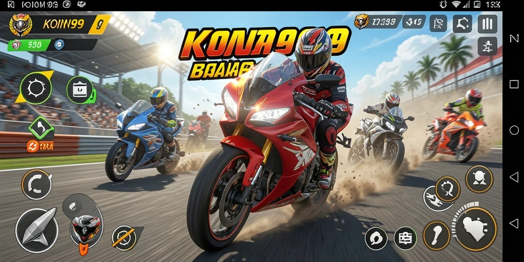 Tampilan gameplay KOIN99 yang seru dan mendebarkan.