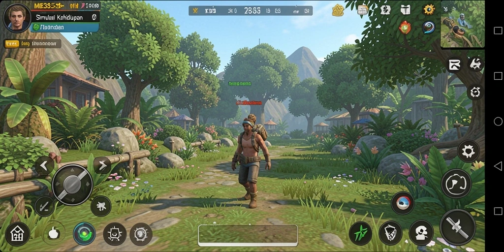 Tampilan gameplay ME355 yang interaktif dan menarik.