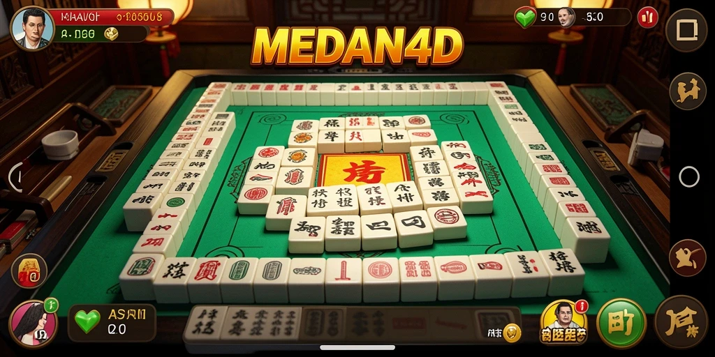Screenshot gameplay MEDAN4D yang menampilkan aksi Mahjong yang seru.