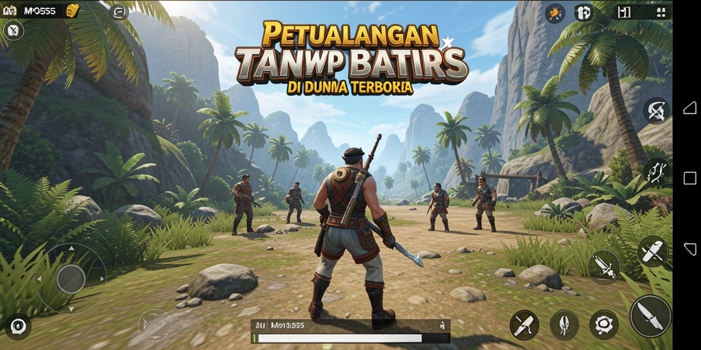 Tampilan gameplay yang menakjubkan dari MPO555 menampilkan dunia terbuka yang luas.