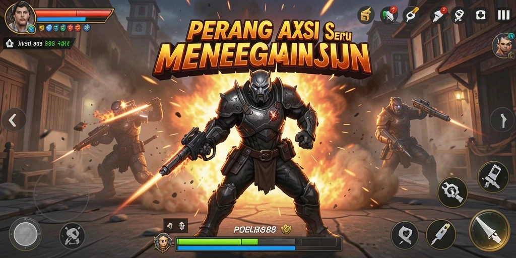 Tampak seru dalam pertempuran Action yang mendebarkan.