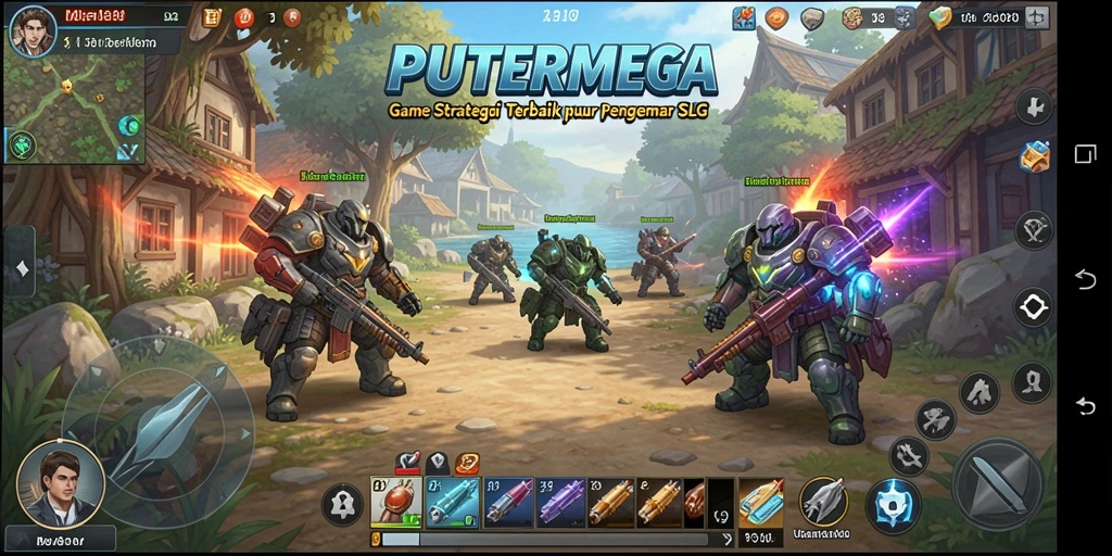 Tangkapan layar PUTERMEGA menunjukkan aksi strategi yang mendebarkan.