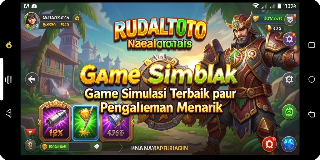 Tampilan gameplay menarik dari RUDALTOTO dengan elemen simulasi yang mendebarkan.