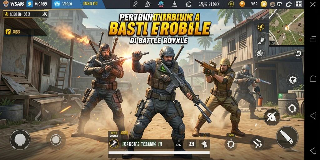 Gameplay seru di <strong>VISA89</strong> dengan aksi Battle Royale yang mendebarkan.