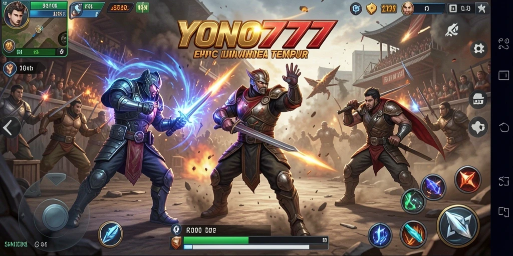 Gameplay YONO777 yang intens dan penuh aksi pertarungan.